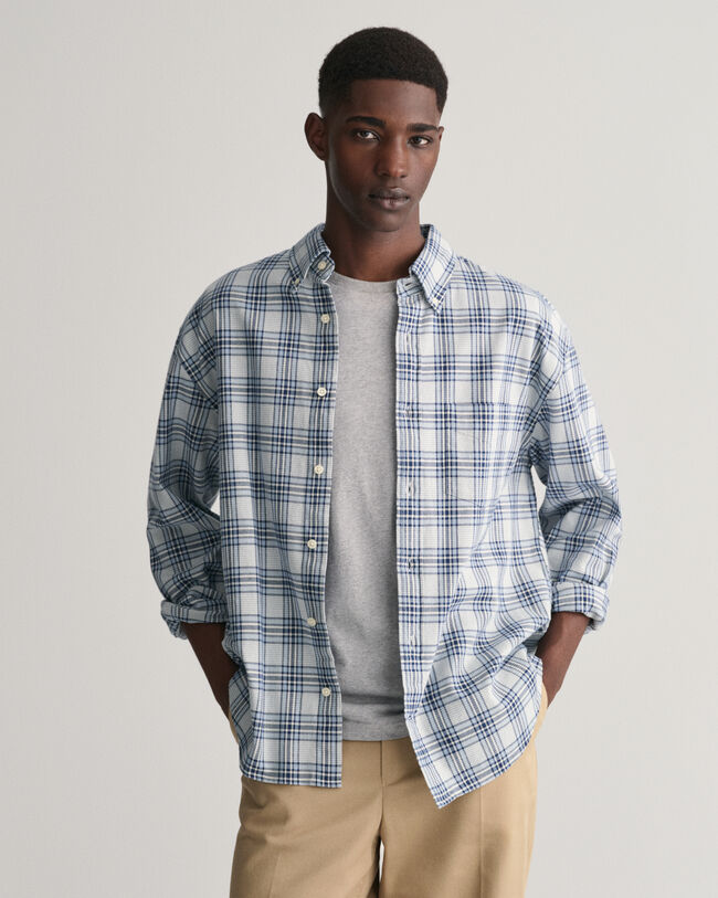 Camisa de cuadros Textured Relaxed Fit