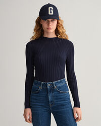 Top de punto acanalado