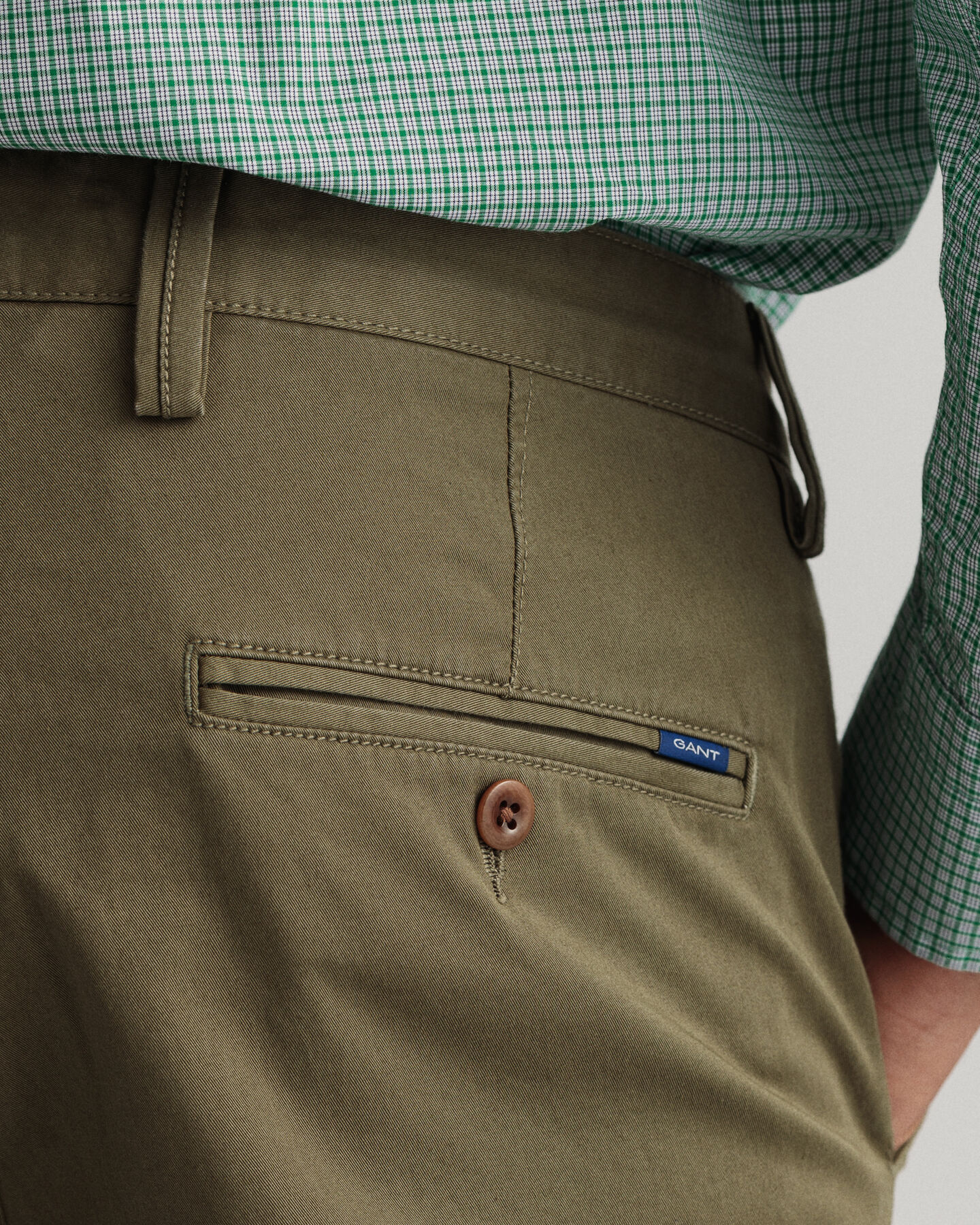 Pantalones chinos Slim Fit de sarga Hallden