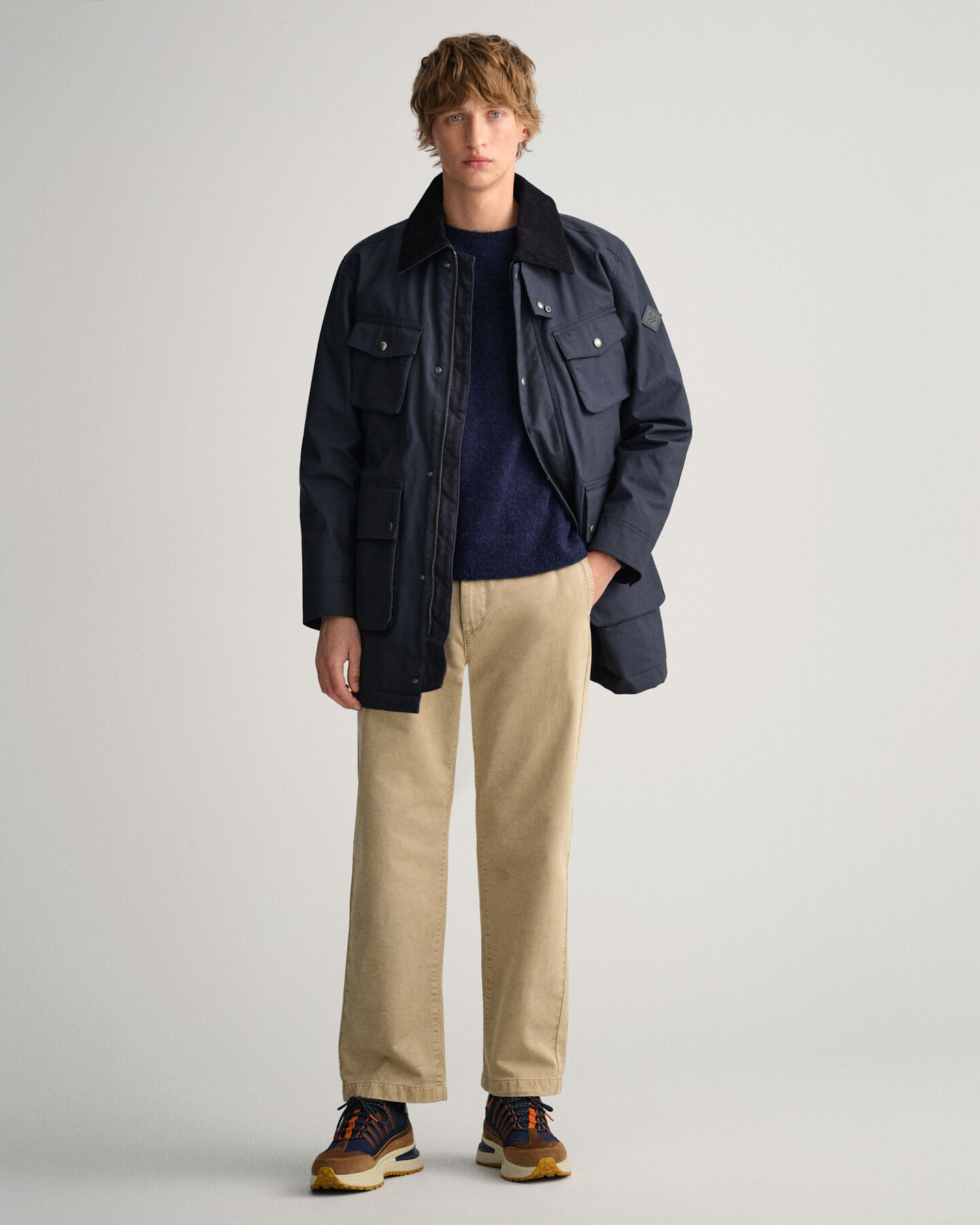 Chaqueta Double Decker encerada