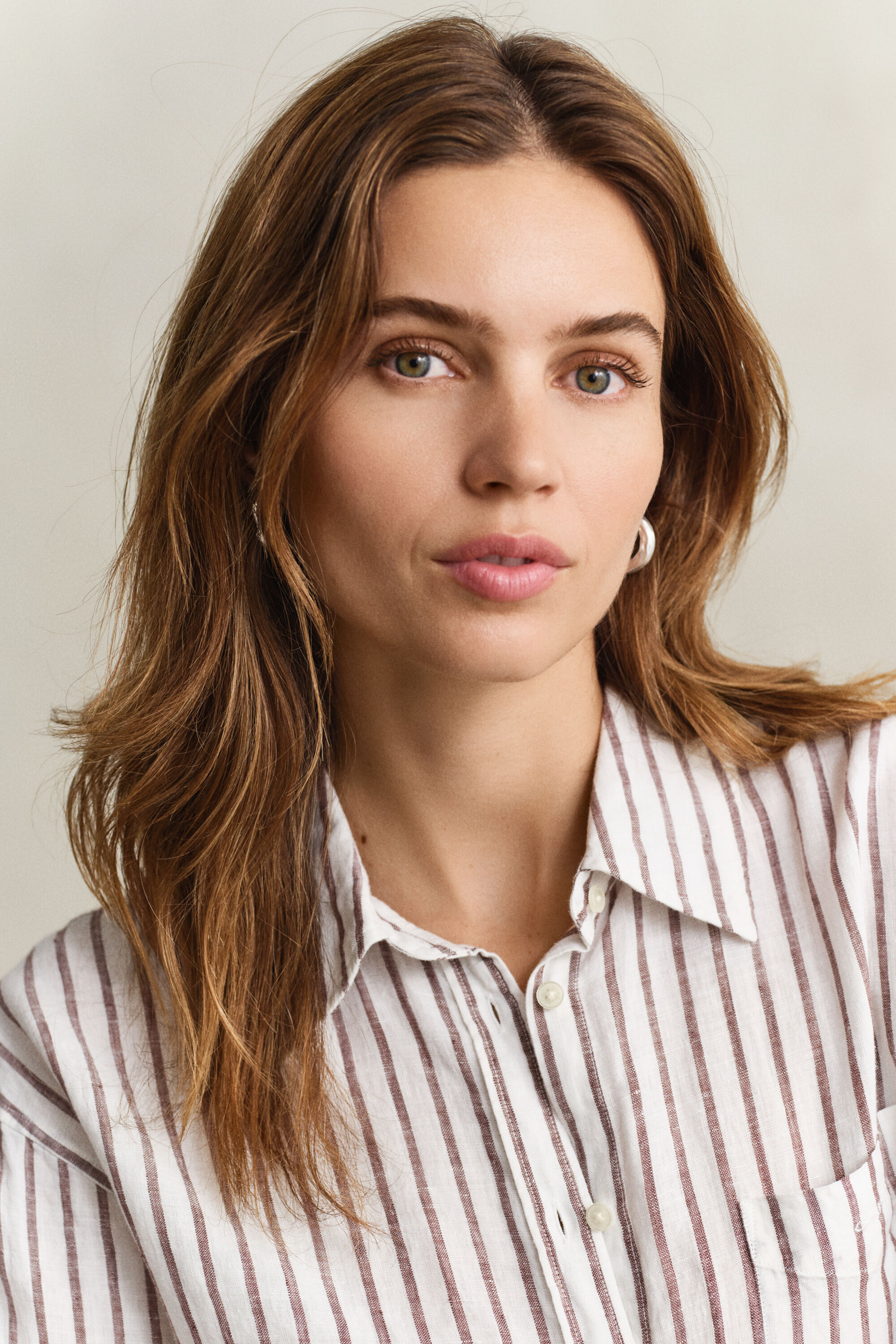 Camisa Relaxed Fit de lino a rayas