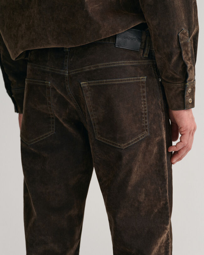 Vaqueros Relaxed Fit aterciopelados Flocked