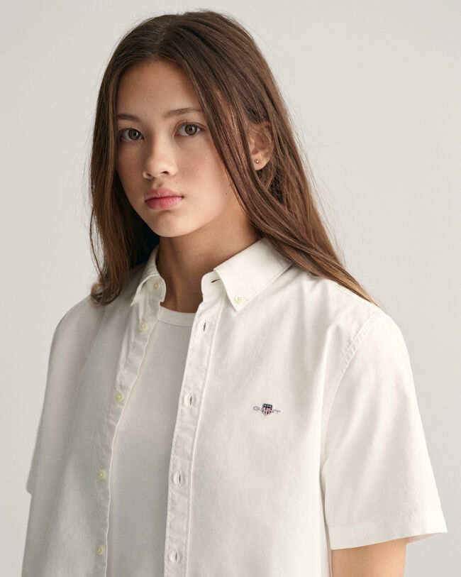 Camisa Oxford de manga corta Teens