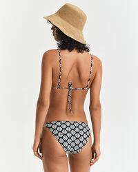 Braguita de bikini con lazada y estampado Monogram