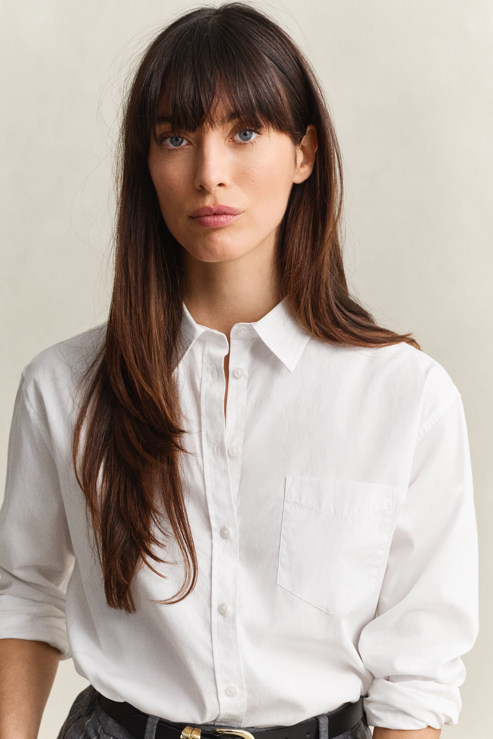Camisa Relaxed Fit clásica de popelina