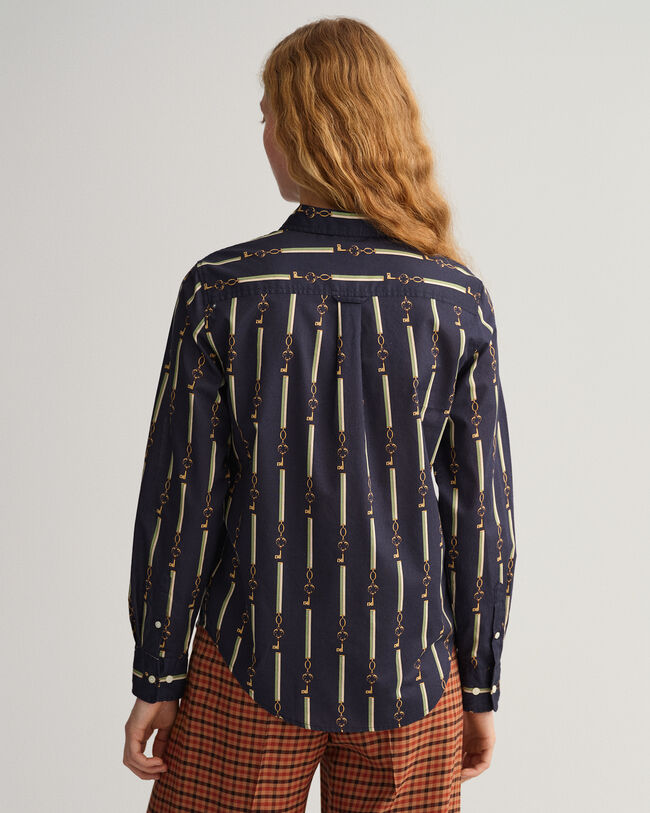 Camisa Regular Fit American Luxe en gasa de algodón