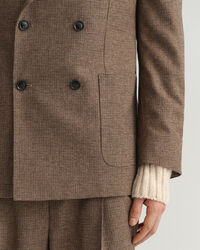 Americana de traje con estampado de pata de gallo