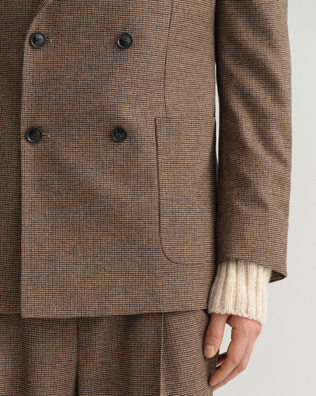 Americana de traje con estampado de pata de gallo