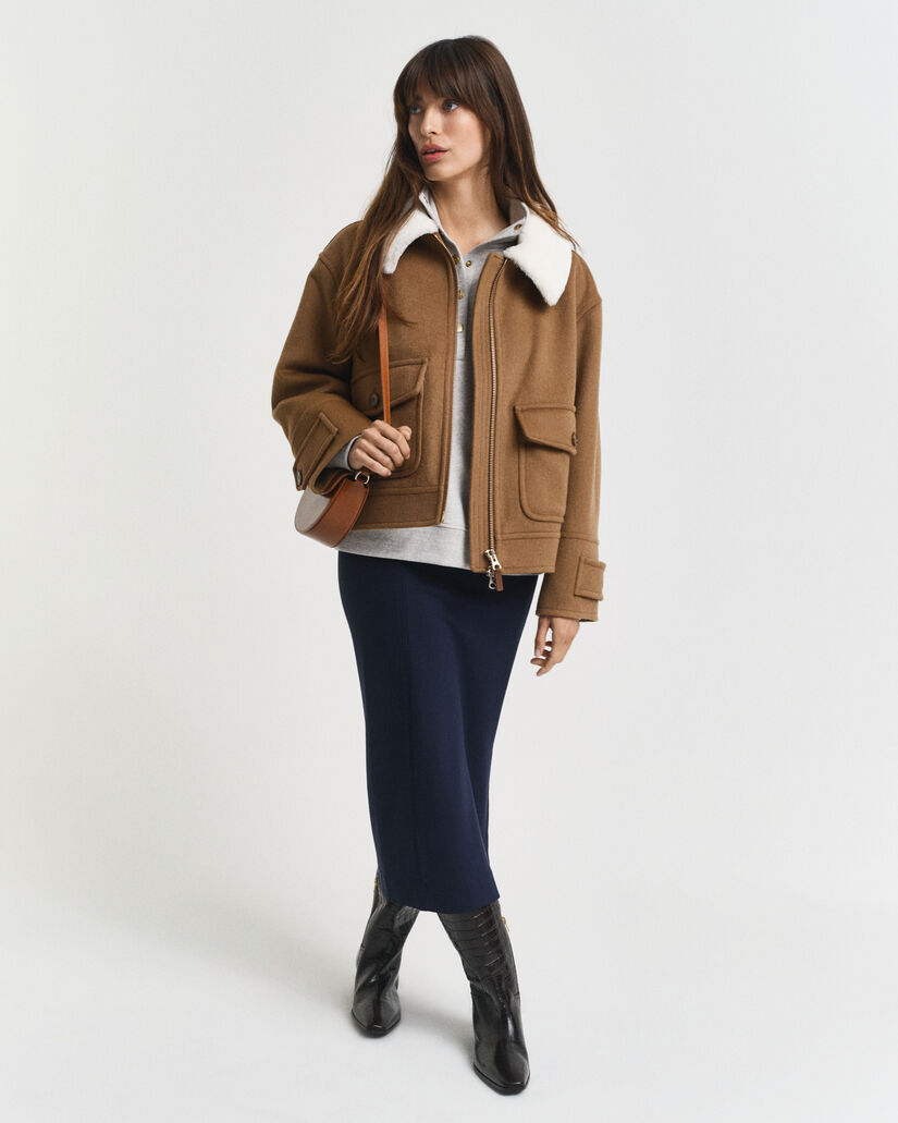 Sudadera G-Badge con media botonadura