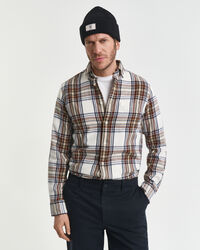 Camisa Regular Fit de franela Windblown a cuadros