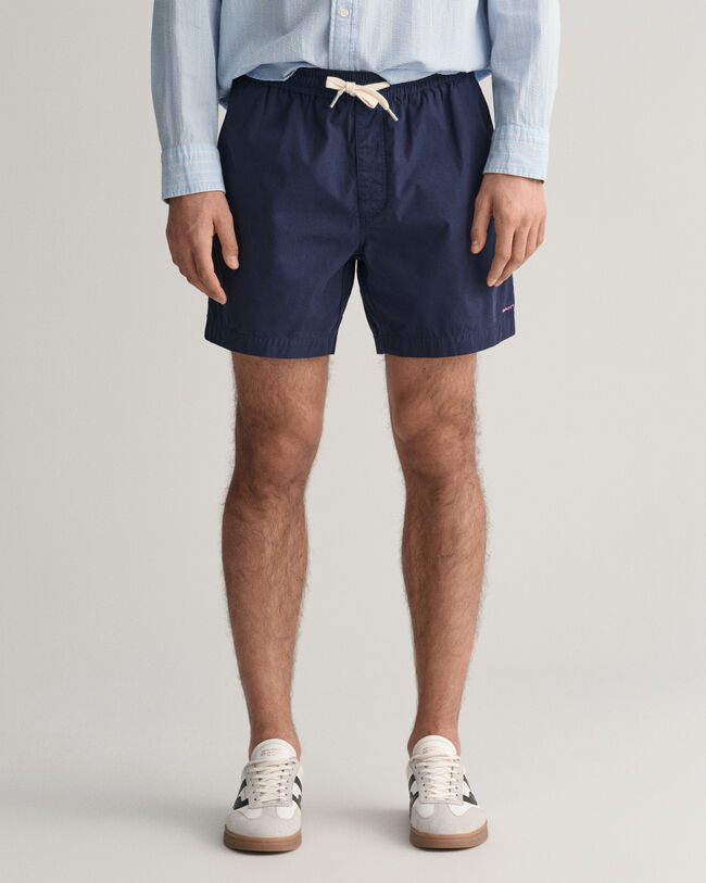 Pantalones cortos de algod&oacute;n con cord&oacute;n ajustable