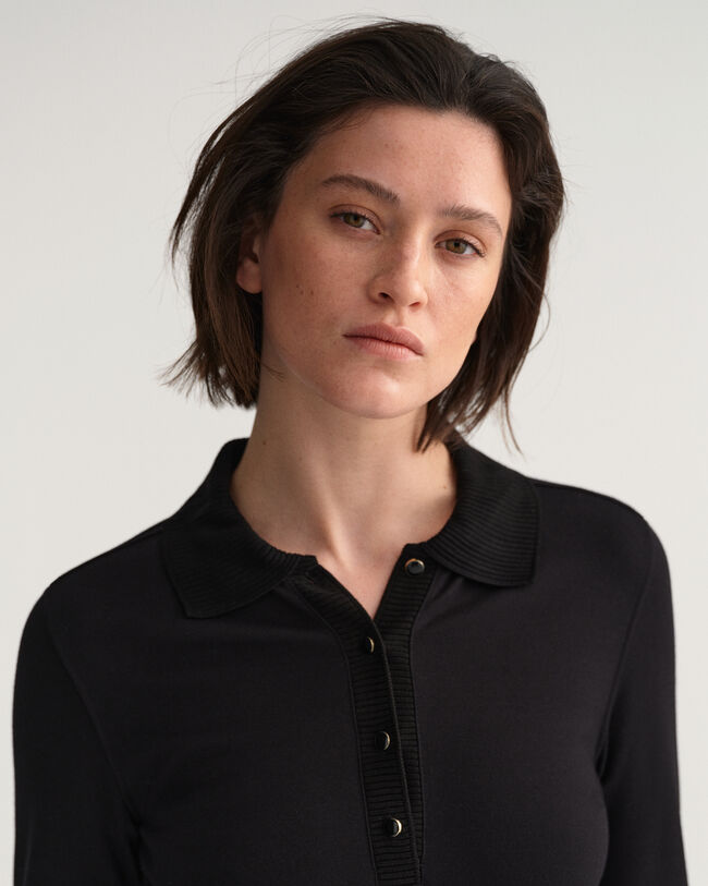 Vestido tipo polo de punto