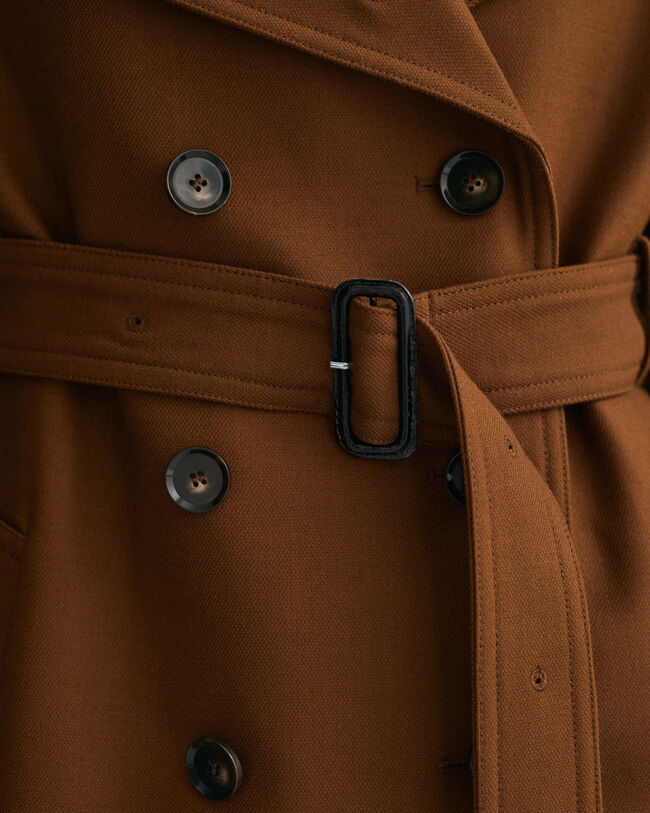 Gabardina en mezcla de lana