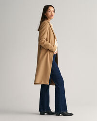 Abrigo de vestir en mezcla de lana