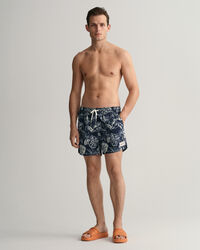 Ba&ntilde;ador con estampado Tropical Leaves Classic Fit