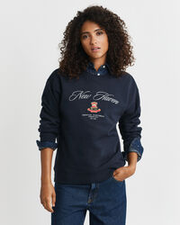 Sudadera de cuello redondo Crest Graphic
