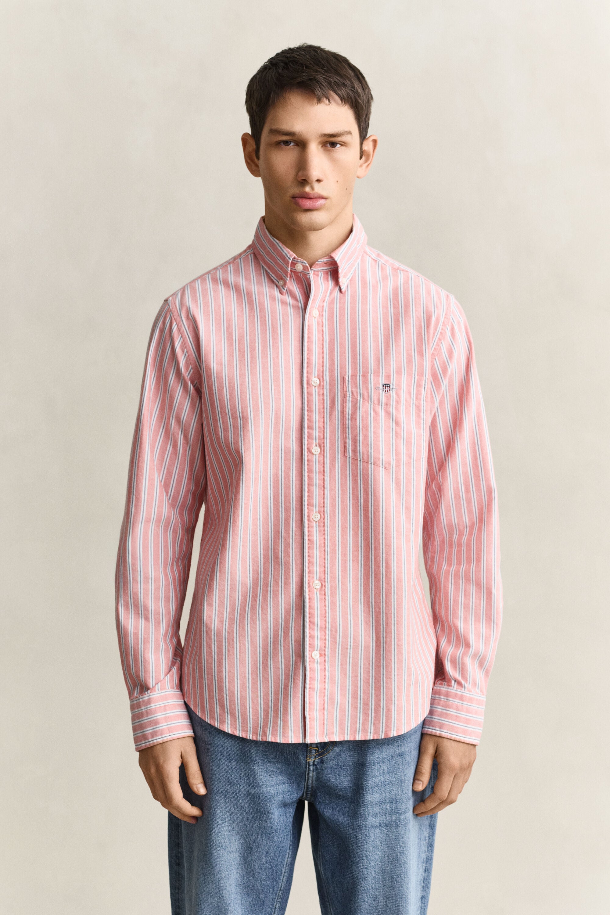 Camisa Oxford clásica a rayas
