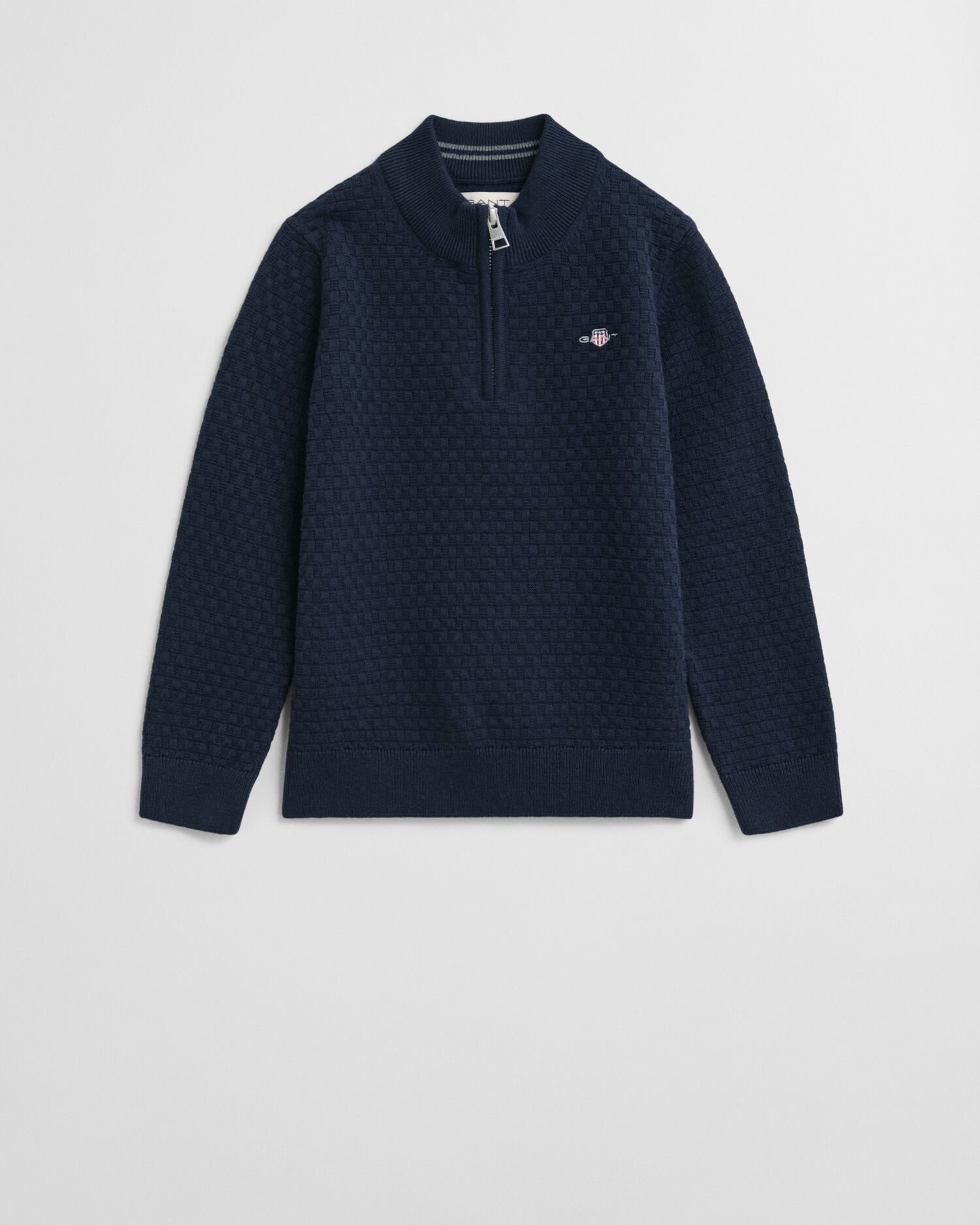 Jersey con media cremallera y microtextura Kids