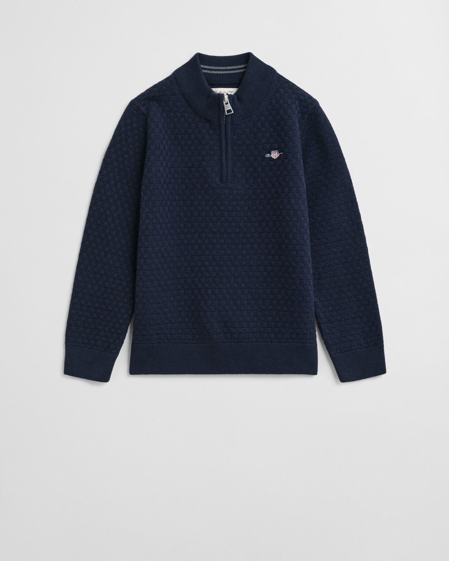 Jersey con media cremallera y microtextura Kids