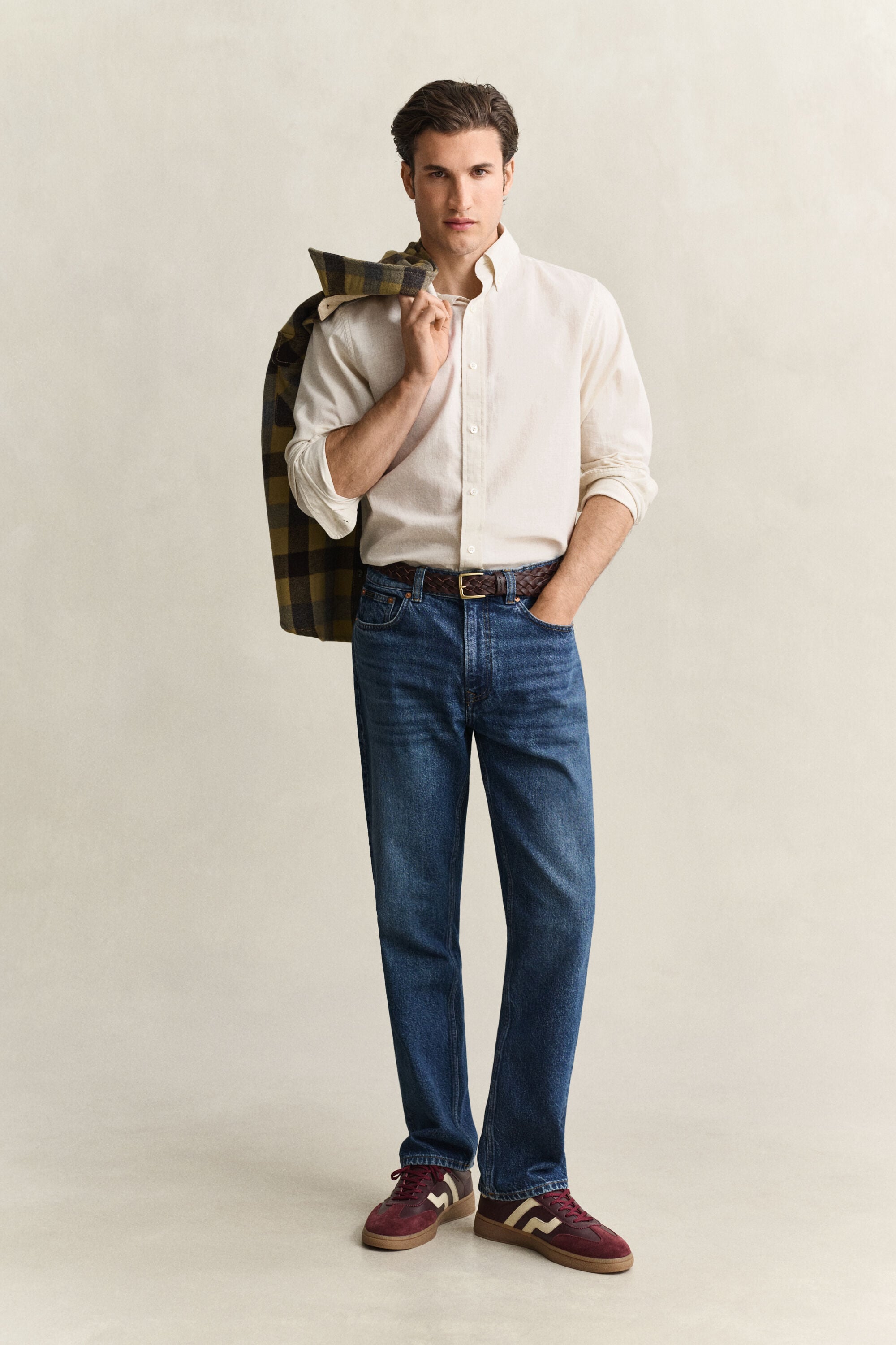 Camisa de algodón y cachemir