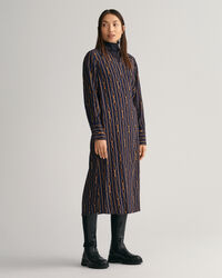 Vestido cruzado de rayas Regular Fit Rope