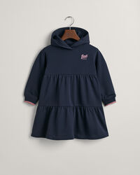 Vestido estilo sudadera con capucha escalonado GANT USA Girls