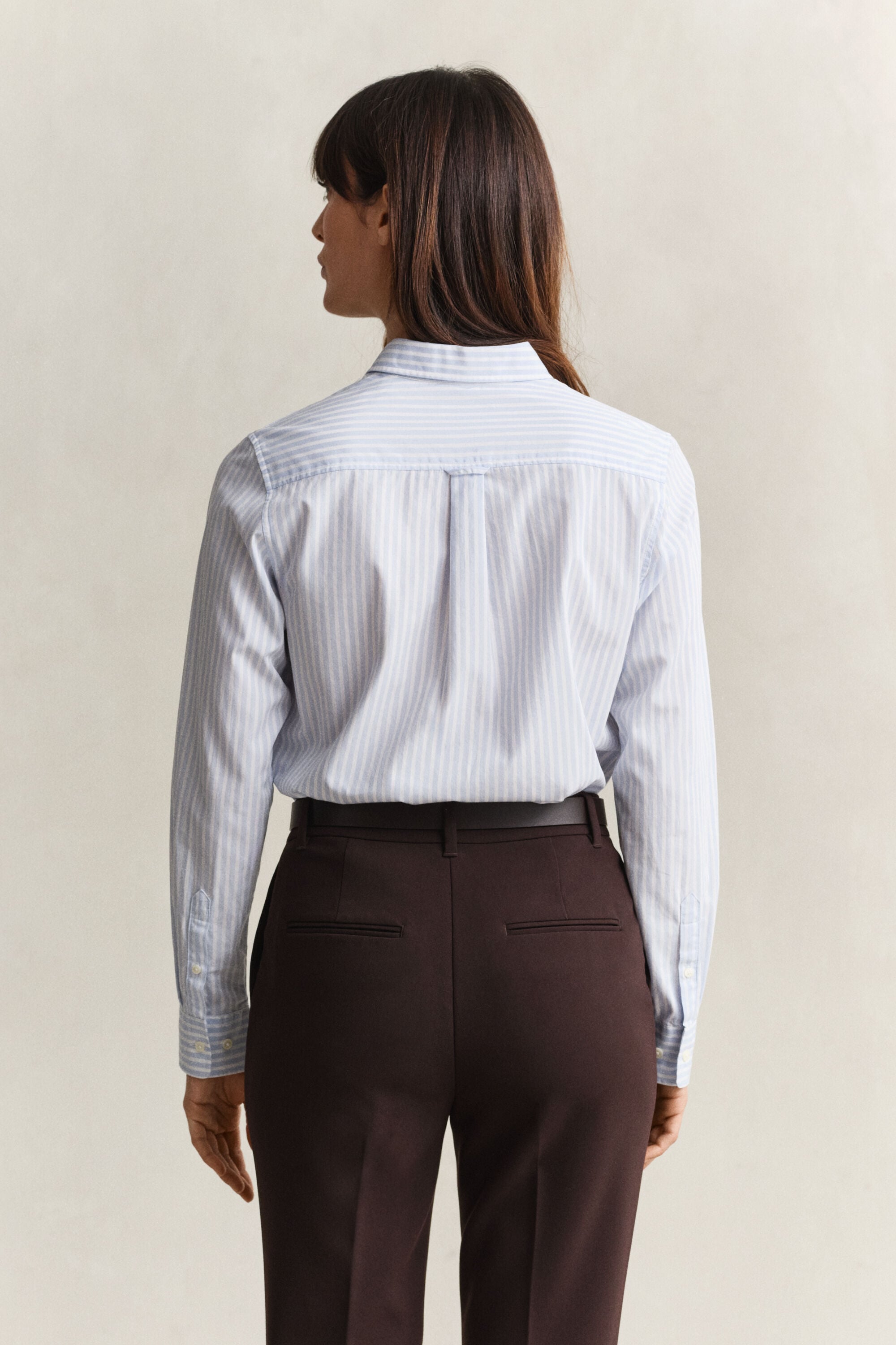 Camisa de popelina Regular Fit clásica de rayas