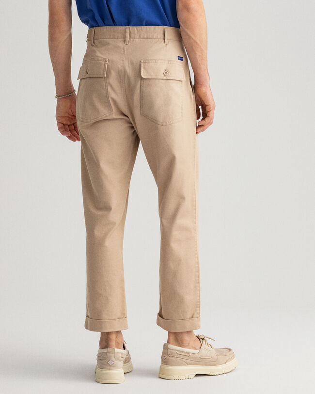 Pantalones chinos Tapered de algod&oacute;n
