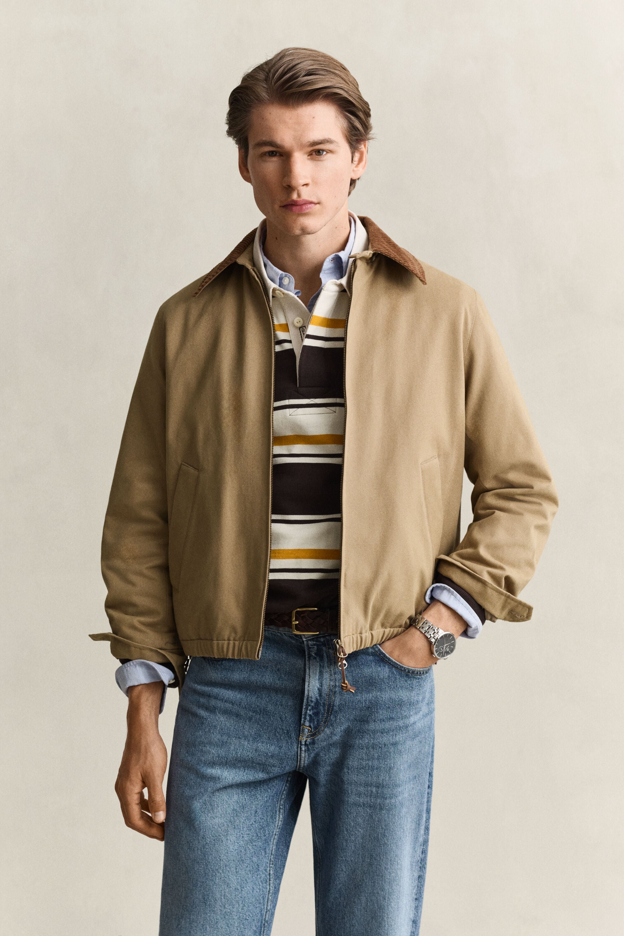 Chaqueta Harrington de molesquín