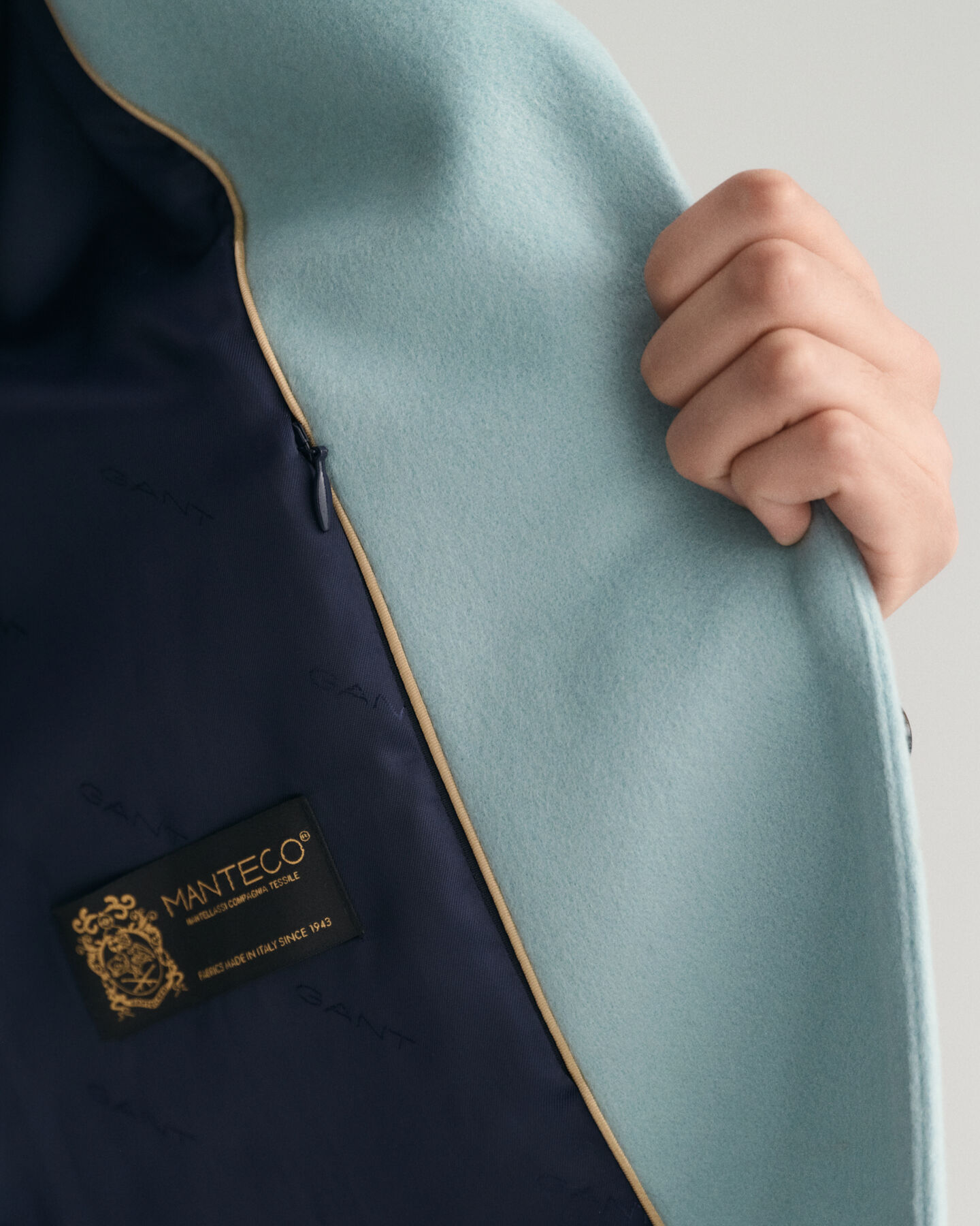 Abrigo de vestir en mezcla de lana