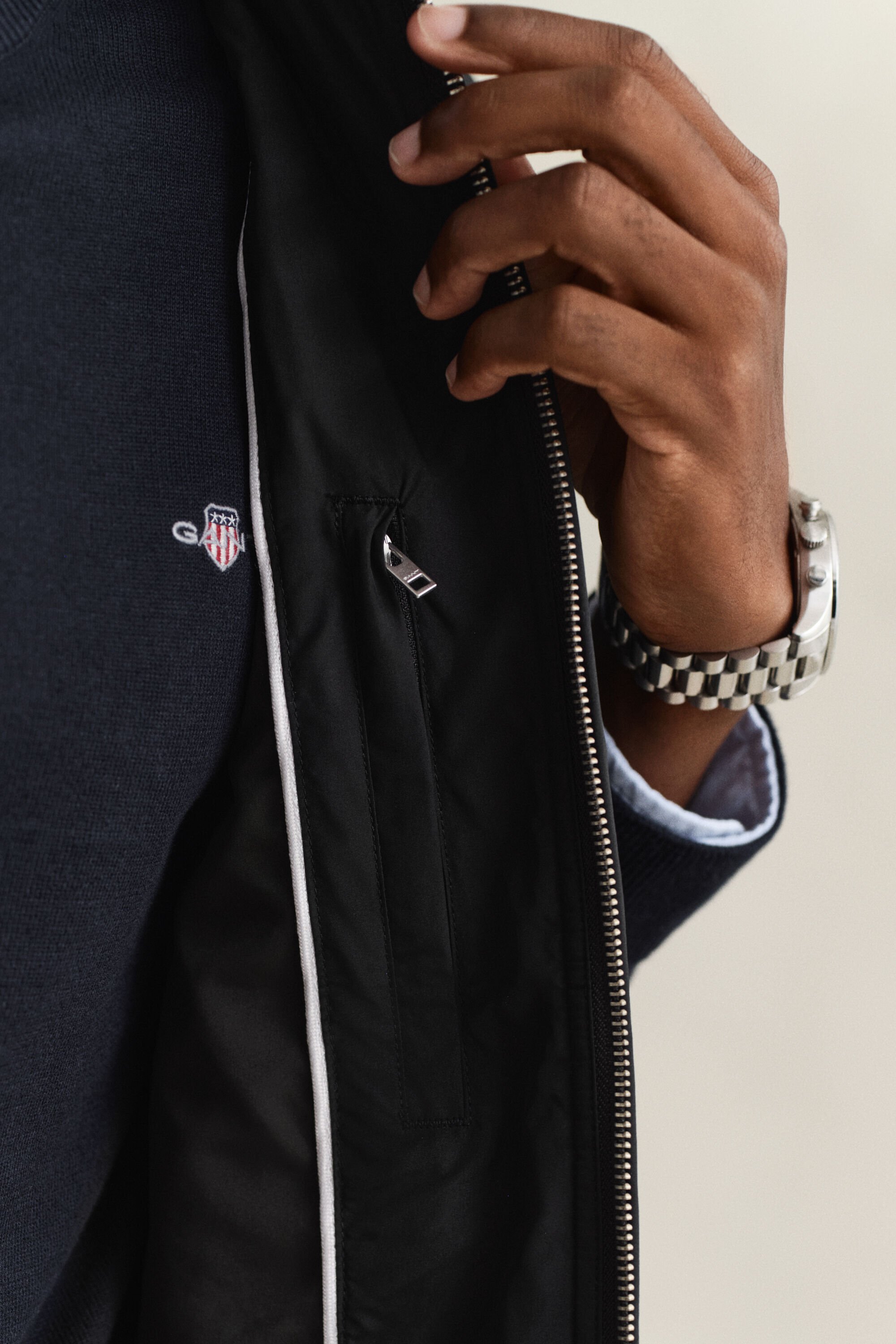 Chaleco Windcheater acolchado