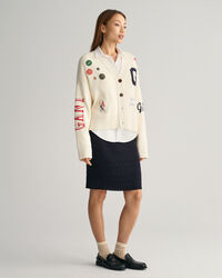 Falda de punto Textured