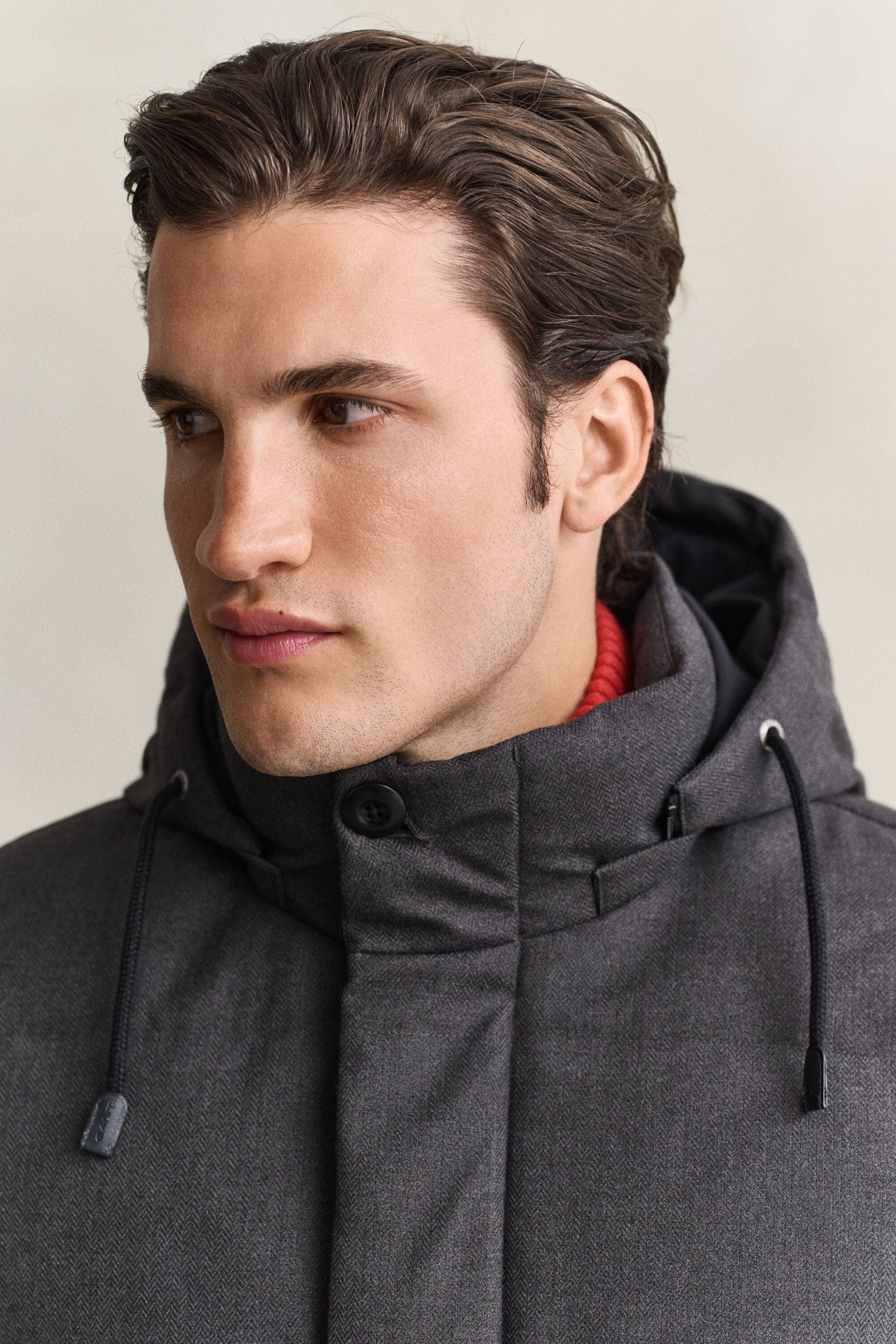Chaqueta de franela y plumón