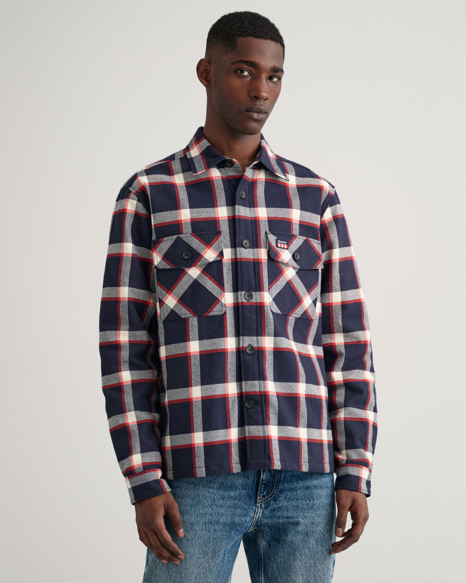 Sobrecamisa cuadros cheap franela