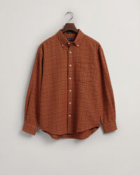 Camisa extragrande de algodón Houndstooth