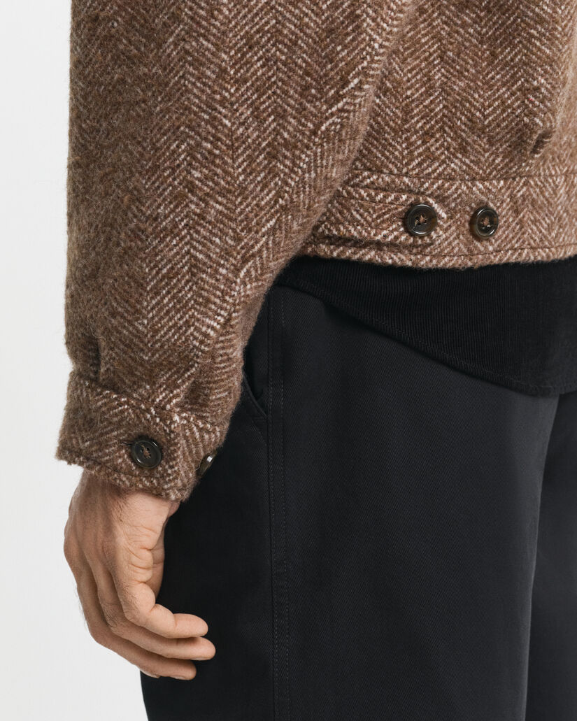 Cazadora Harrington de lana