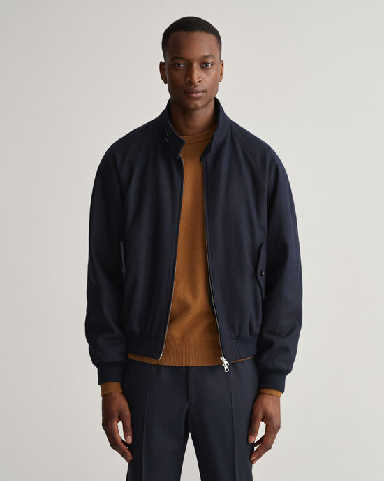 Cazadora Harrington de lana