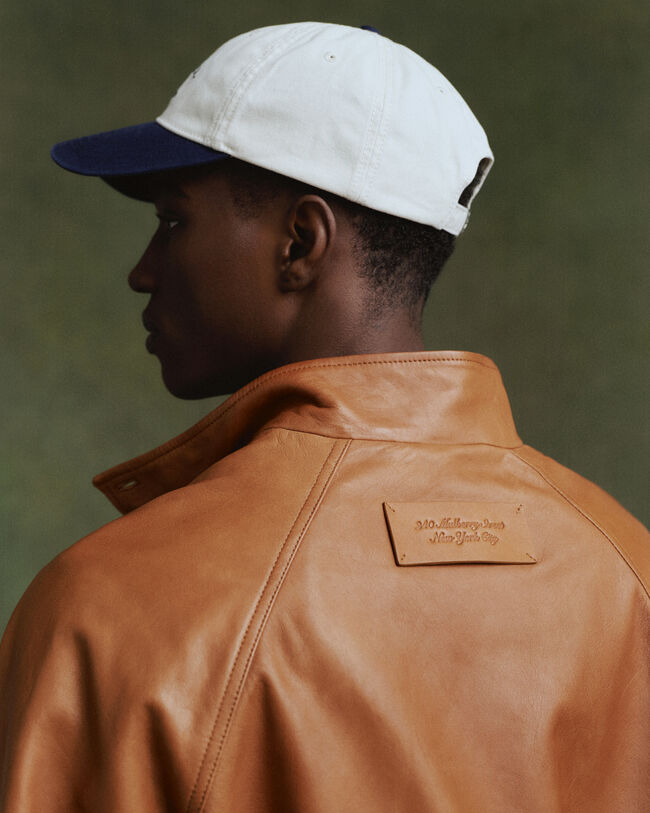 Cazadora Harrington de piel