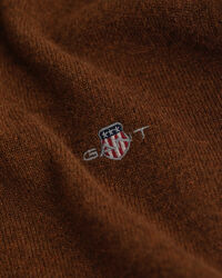 Jersey de cuello de pico en lana de oveja muy fina