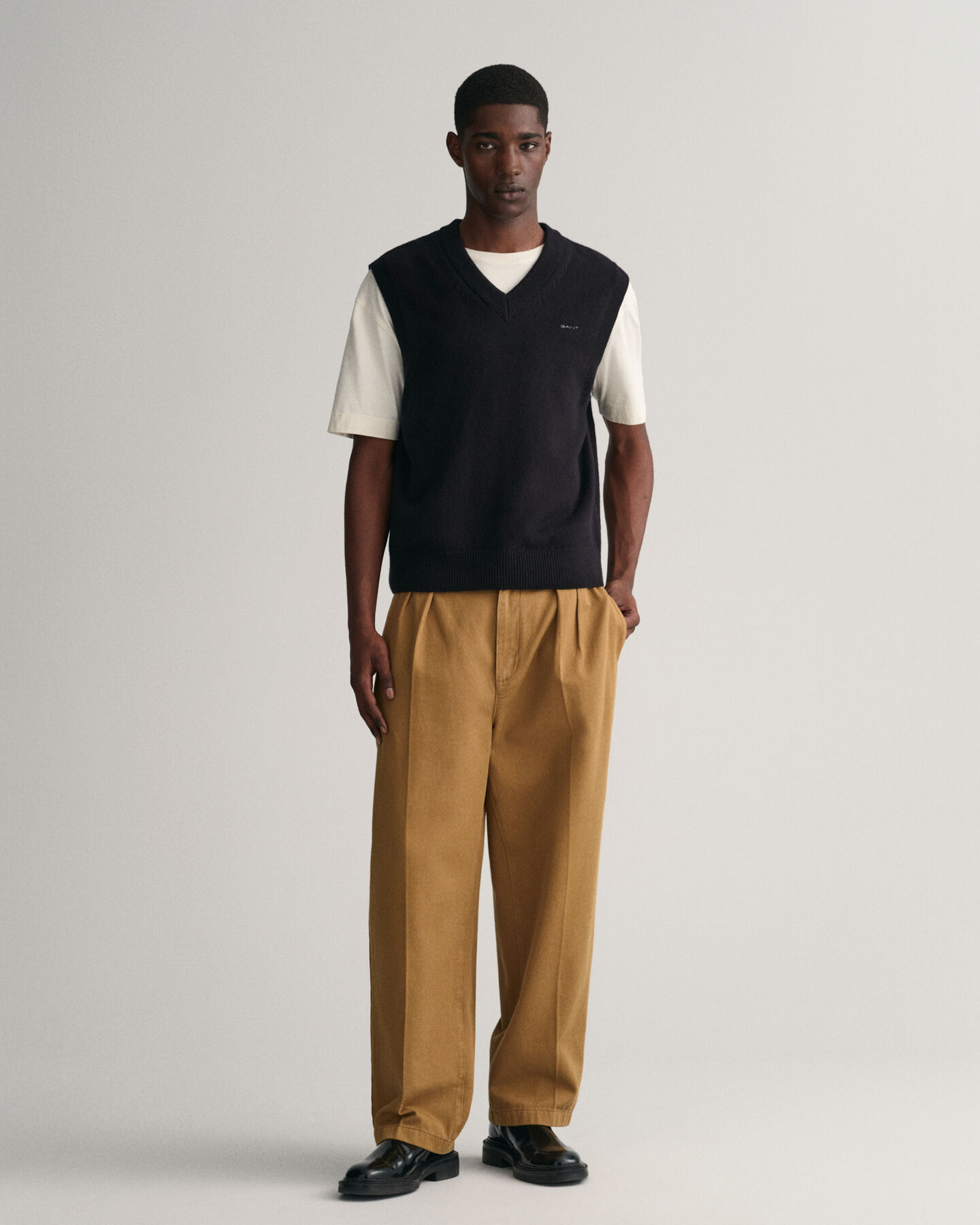 Chaleco de lana y algod&oacute;n