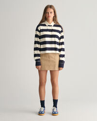 Rugger corto de rayas Teen Girls