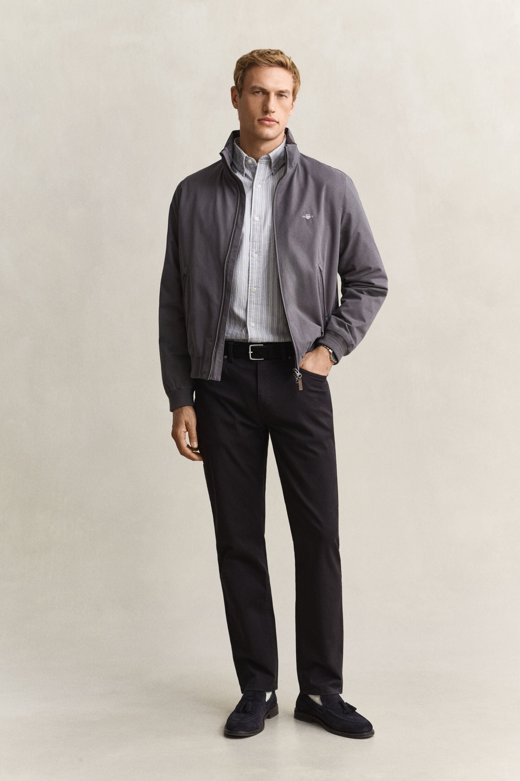 Camisa Oxford clásica a rayas