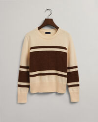 Jersey de cuello redondo a rayas en bloque