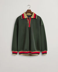 Rugger deportivo con cuello de punto