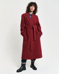 Abrigo cruzado con textura