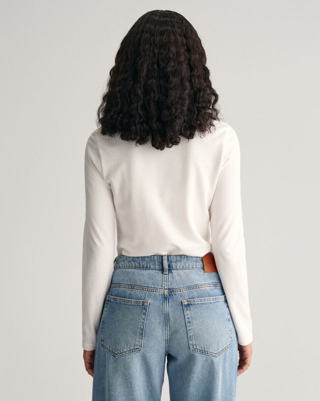 Polo de piqué de manga larga Shield