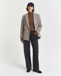 Jersey de cuello de cisne en lana de oveja muy fina