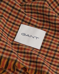 Bufanda de lana ancha con diseño de cuadros Vichy