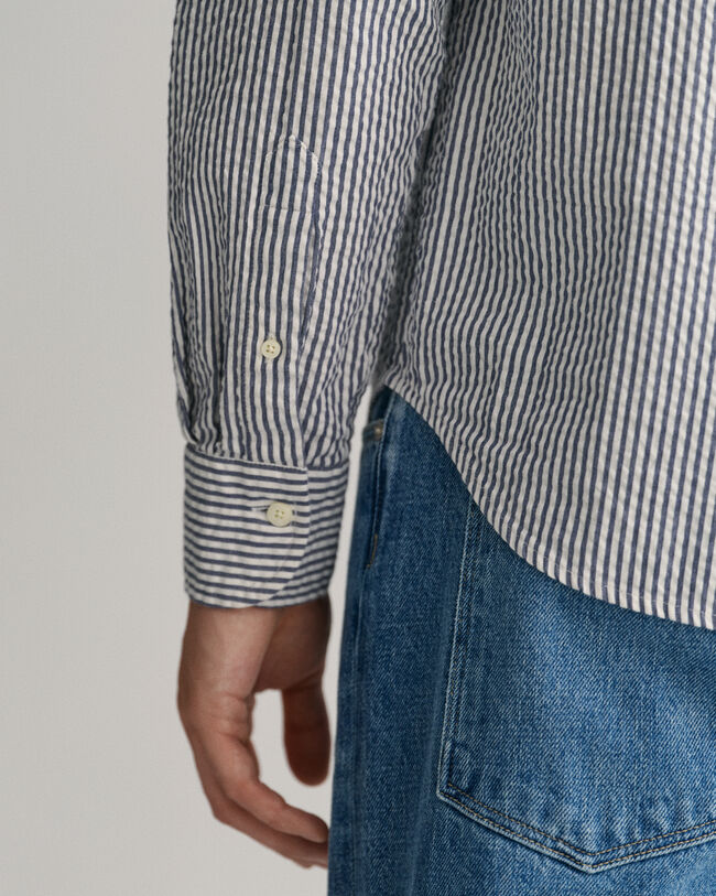 Camisa Regular Fit Seersucker