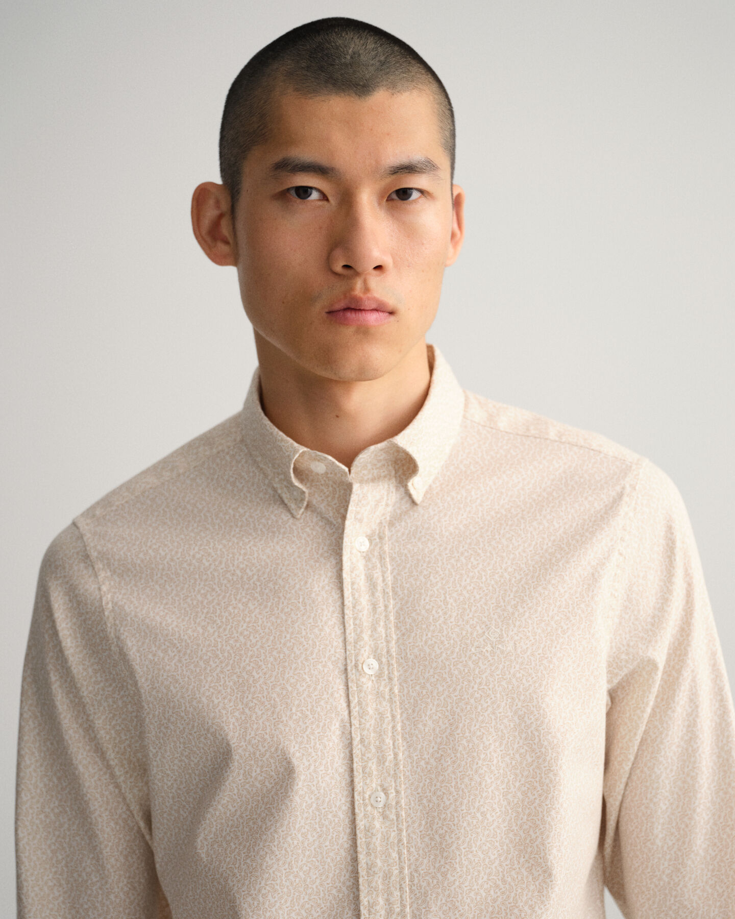 Camisa Oxford Slim Fit Small Paisley